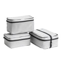 Frbxg Compression Packing Cubes - Expandable Travel Organizer Bags for Suitcases - Space-Saving Luggage Organizers - Set of 3