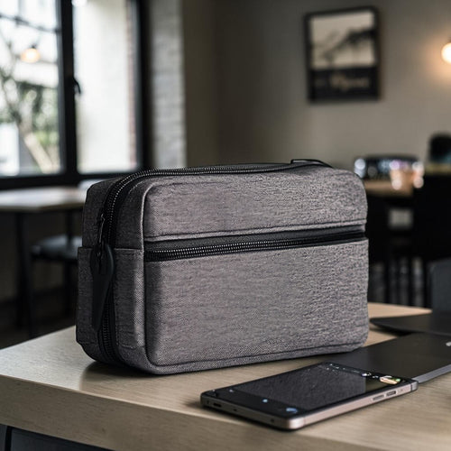 Frbxg Tech Organizer Pouch - Travel Case for Cables, Chargers, Power Banks & Earbuds - Padded Shockproof Protection - Minimalist Design